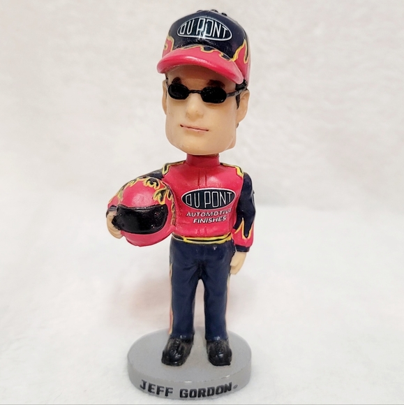 Bobble Dobbles Nascar Jeff Gordon DuPont 24 Bobblehead Approx. 4" - Picture 1 of 6